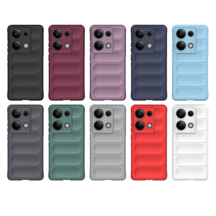 For Xiaomi Redmi Note 13 Pro 4G Global Magic Shield TPU + Flannel Phone Case(Grey) - Note 13 Pro Cases by PMC TechLife | Online Shopping South Africa | PMC TechLife | Buy Now Pay Later Mobicred