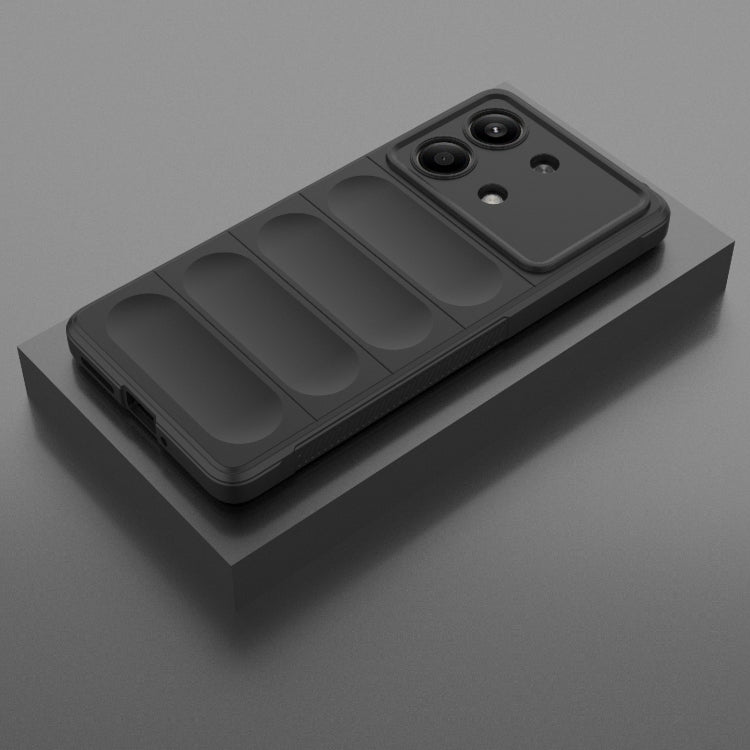 For Xiaomi Redmi Note 13R Pro 5G Magic Shield TPU + Flannel Phone Case(Black) - free shipping - PMC TechLife - Order now!