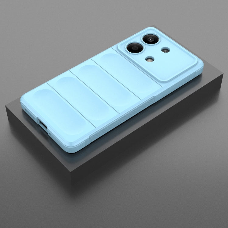 For Xiaomi Redmi Note 13R Pro 5G Magic Shield TPU + Flannel Phone Case(Light Blue) - Xiaomi Cases by PMC TechLife | Online Shopping South Africa | PMC TechLife | Buy Now Pay Later Mobicred