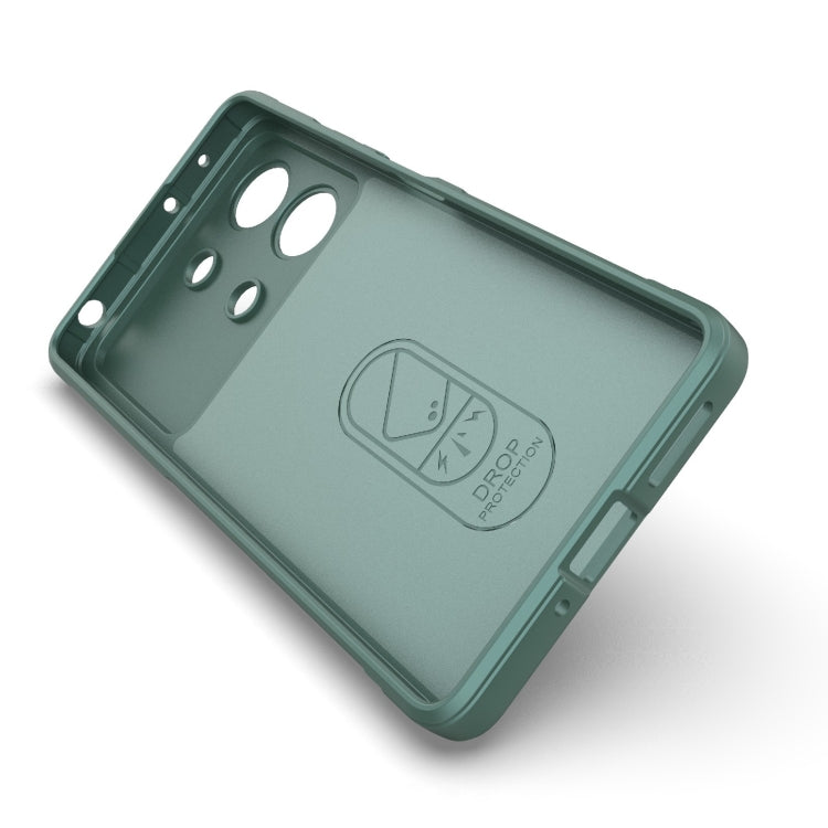 For Xiaomi Redmi Note 13R Pro 5G Magic Shield TPU + Flannel Phone Case(Light Blue) - Xiaomi Cases by PMC TechLife | Online Shopping South Africa | PMC TechLife | Buy Now Pay Later Mobicred