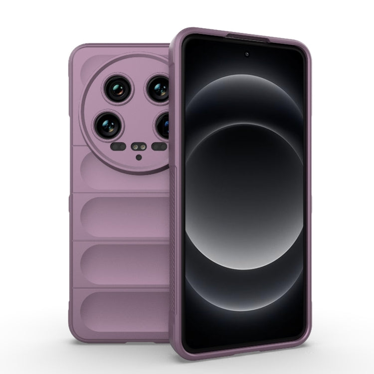 For Xiaomi 14 Ultra Magic Shield TPU + Flannel Phone Case(Purple) - 14 Ultra Cases by PMC Jewellery | Online Shopping South Africa | PMC Jewellery | Buy Now Pay Later Mobicred