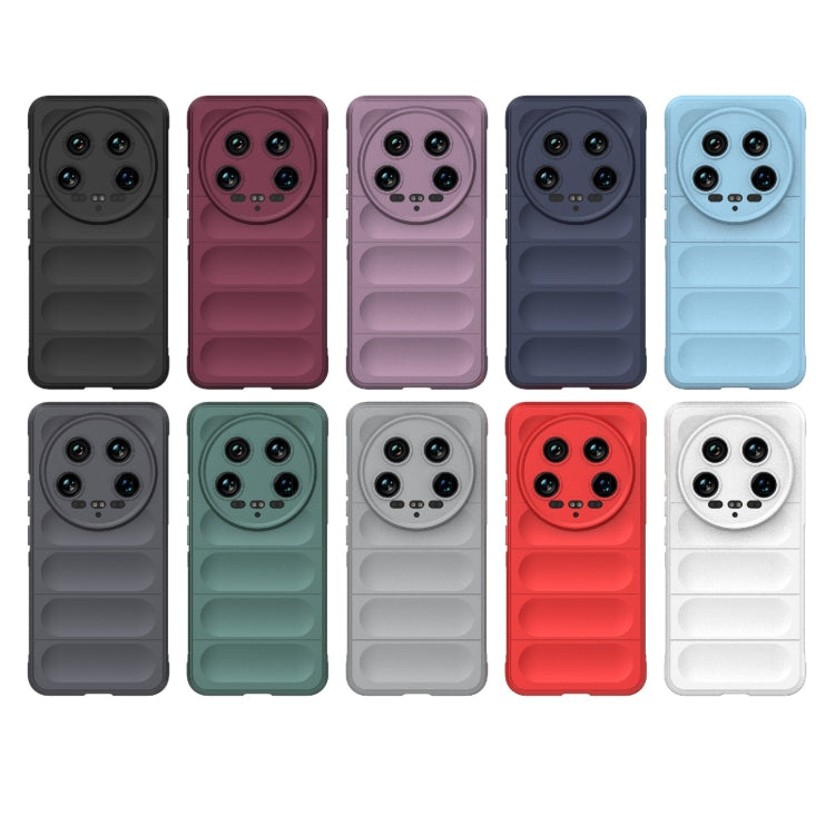 For Xiaomi 14 Ultra Magic Shield TPU + Flannel Phone Case(Wine Red) - 14 Ultra Cases by PMC TechLife | Online Shopping South Africa | PMC TechLife | Buy Now Pay Later Mobicred
