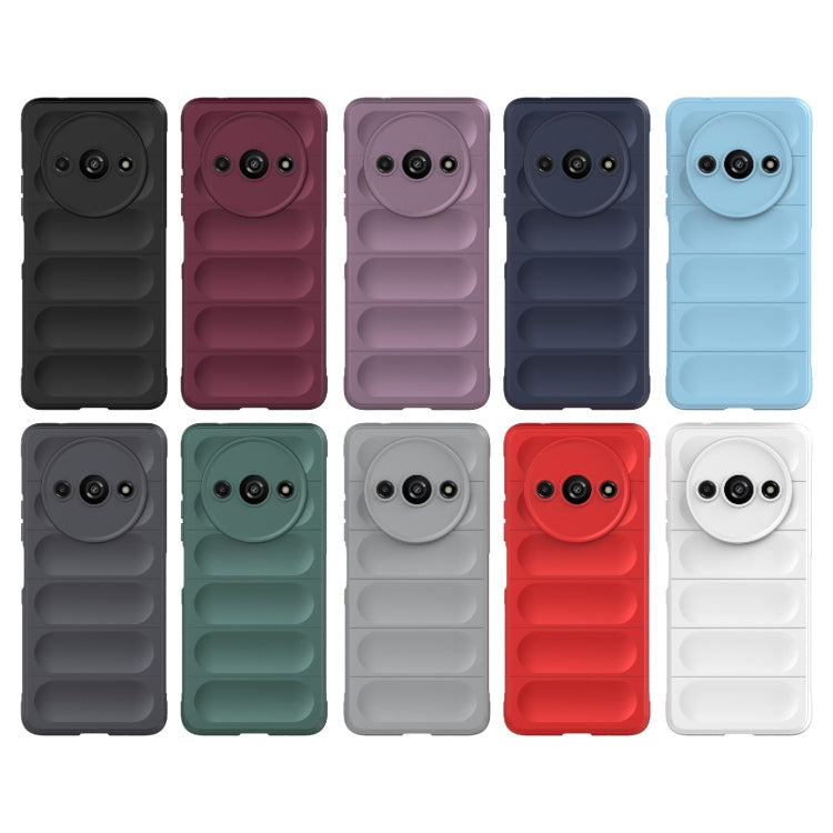 For Xiaomi Redmi A3 4G Global Magic Shield TPU + Flannel Phone Case(Wine Red) - Xiaomi Cases by PMC TechLife | Online Shopping South Africa | PMC TechLife | Buy Now Pay Later Mobicred