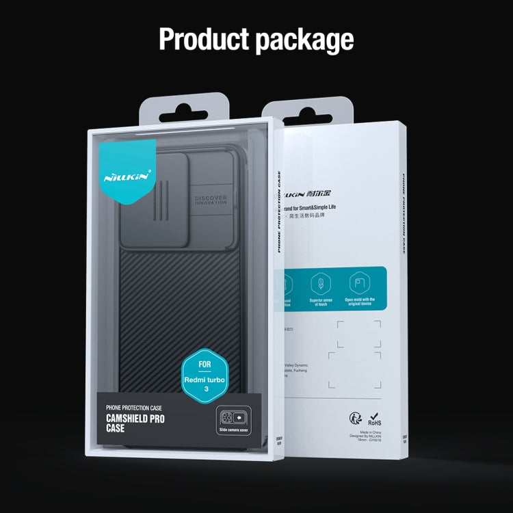 For Xiaomi Redmi Turbo 3 NILLKIN CamShield Pro PC Phone Case(Green) - free shipping - PMC TechLife - Order now!