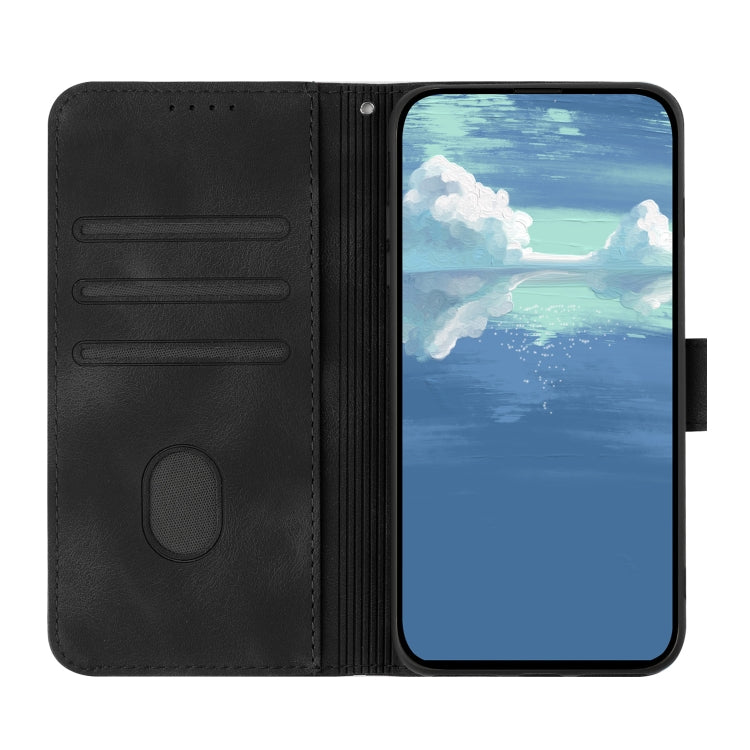 For OPPO A79 Line Pattern Skin Feel Leather Phone Case(Black) - OPPO Cases by PMC TechLife | Online Shopping South Africa | PMC TechLife