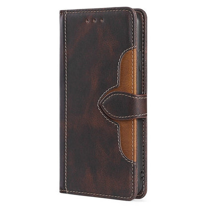 For Huawei Pura 70 5G Skin Feel Magnetic Buckle Leather Phone Case(Brown) - Huawei Cases by PMC Jewellery | Online Shopping South Africa | PMC Jewellery | Buy Now Pay Later Mobicred