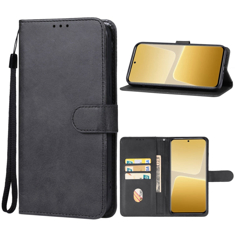 For Xiaomi 13T Leather Phone Case(Black) - Xiaomi Cases by PMC Jewellery | Online Shopping South Africa | PMC Jewellery | Buy Now Pay Later Mobicred