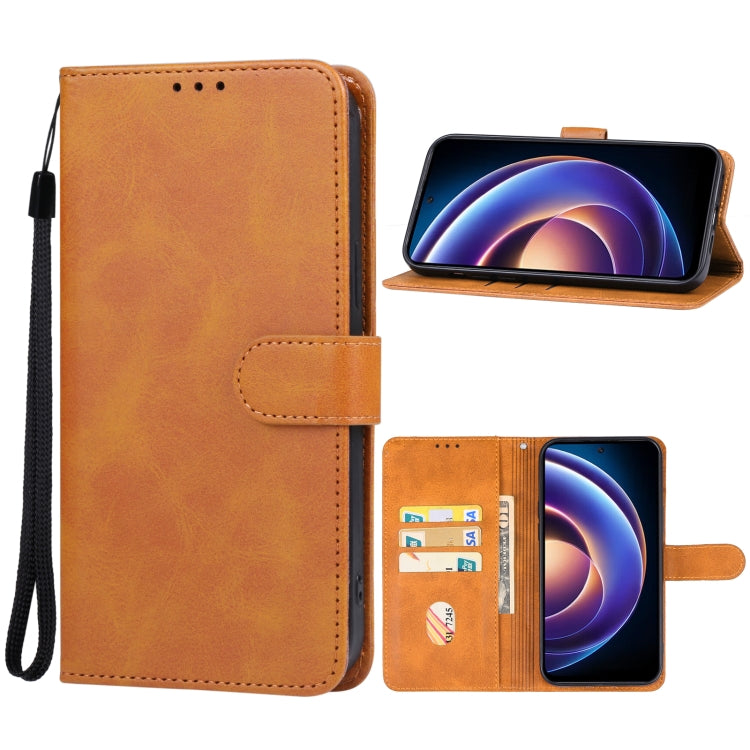 For Xiaomi Redmi Note 12R Leather Phone Case(Brown) - free shipping - PMC TechLife - Order now!