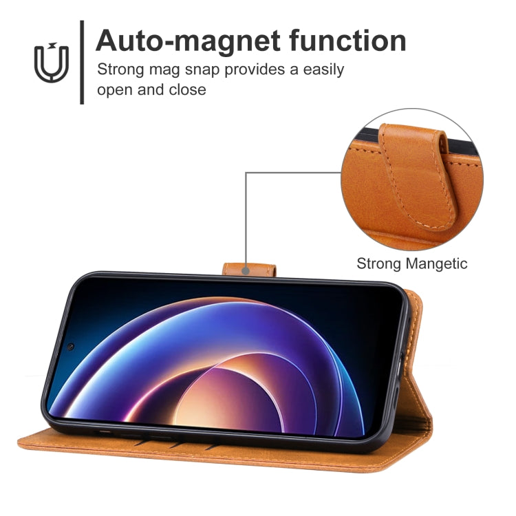 For Xiaomi Redmi Note 12R Leather Phone Case(Brown) - free shipping - PMC TechLife - Order now!