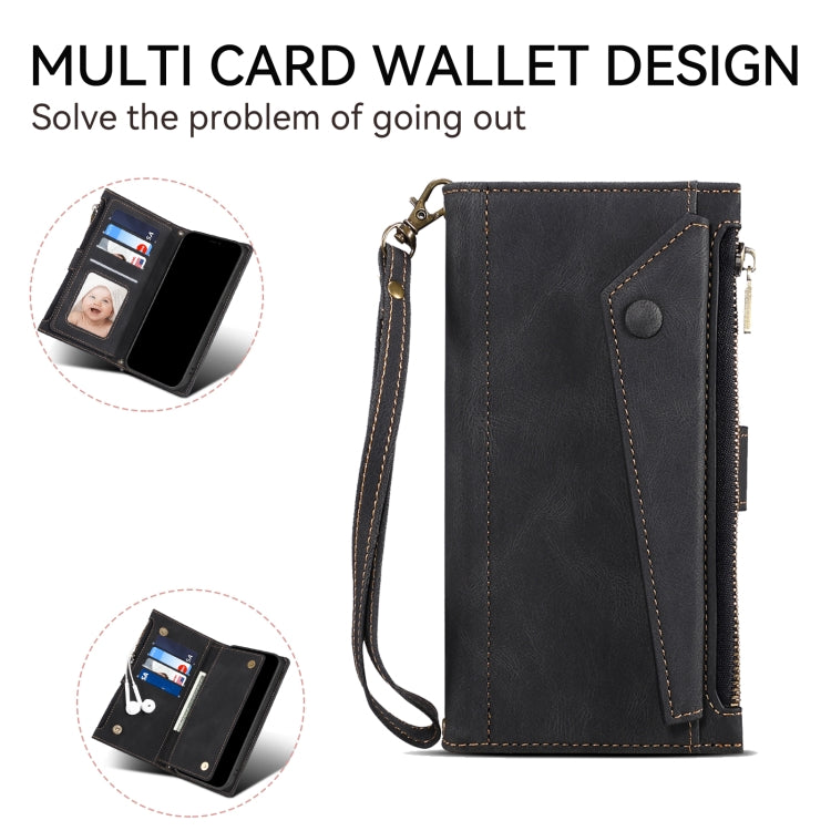 For Google Pixel 8 Pro ESEBLE Retro Frosted RFID Flip Leather Phone Case(Black) - Google Cases by ESEBLE | Online Shopping South Africa | PMC TechLife | Buy Now Pay Later Mobicred