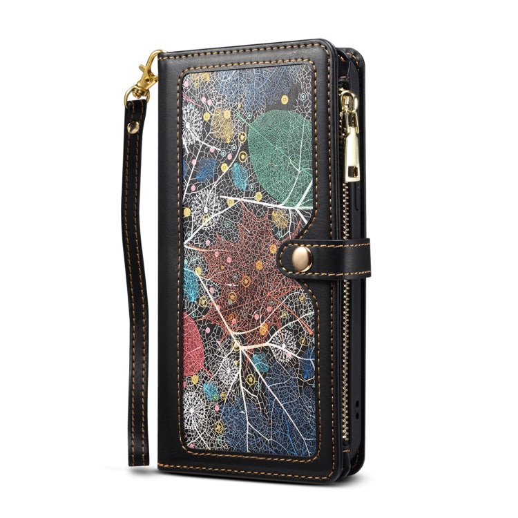 For Google Pixel 8 Pro ESEBLE Star Series Lanyard Zipper Wallet RFID Leather Case(Black) - Google Cases by ESEBLE | Online Shopping South Africa | PMC TechLife | Buy Now Pay Later Mobicred