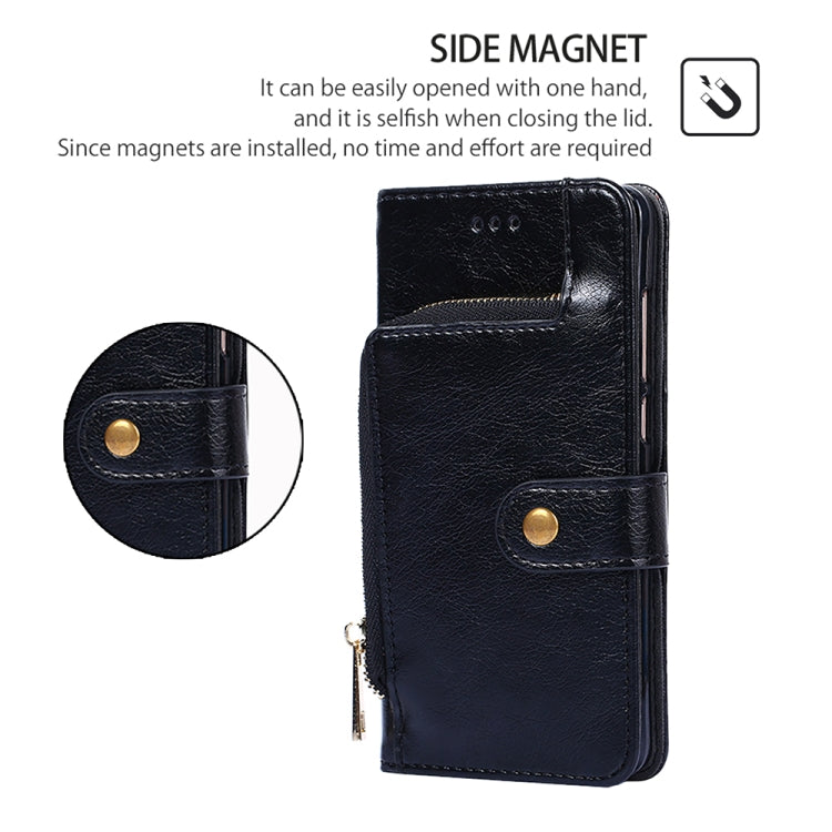 For vivo Y03 4G Zipper Bag Leather Phone Case(Black) - vivo Cases by PMC TechLife | Online Shopping South Africa | PMC TechLife | Buy Now Pay Later Mobicred