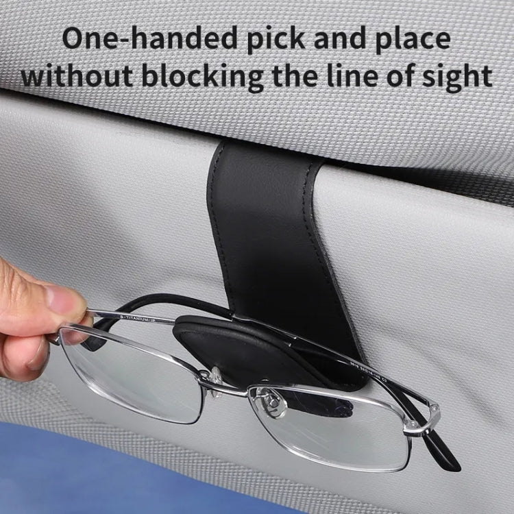 Car Sun Visor Glasses Holder Multifunctional Card Clip Storage Rack(Grey) - Sunglasses & Glasses Clips by PMC TechLife | Online Shopping South Africa | PMC TechLife | Buy Now Pay Later Mobicred