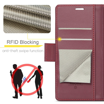 For Samsung Galaxy A30s / A50s / A50 CaseMe 023 Butterfly Buckle Litchi Texture RFID Anti-theft Leather Phone Case(Wine Red) - Galaxy Phone Cases by CaseMe | Online Shopping South Africa | PMC Jewellery | Buy Now Pay Later Mobicred