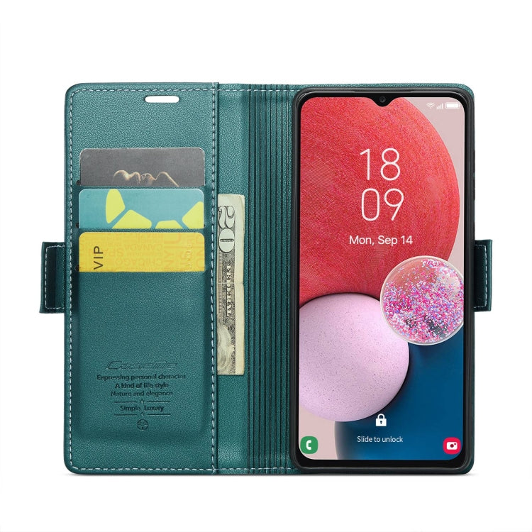 For Samsung Galaxy A13 4G/5G/A04s/A04/M13 5G CaseMe 023 Butterfly Buckle Litchi Texture RFID Anti-theft Leather Phone Case(Pearly Blue) - Galaxy Phone Cases by CaseMe | Online Shopping South Africa | PMC Jewellery | Buy Now Pay Later Mobicred