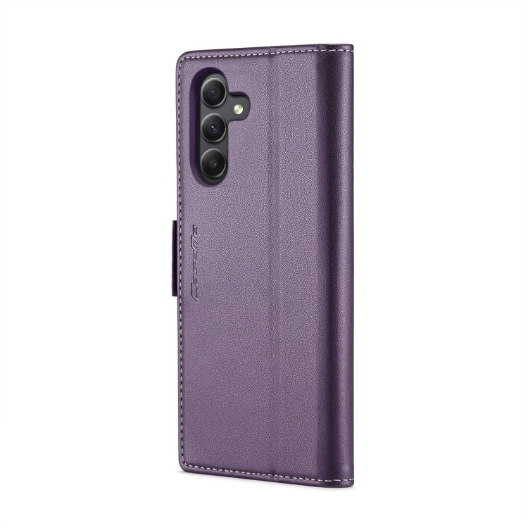 For Samsung Galaxy A24 4G CaseMe 023 Butterfly Buckle Litchi Texture RFID Anti-theft Leather Phone Case(Pearly Purple) - Galaxy Phone Cases by CaseMe | Online Shopping South Africa | PMC Jewellery