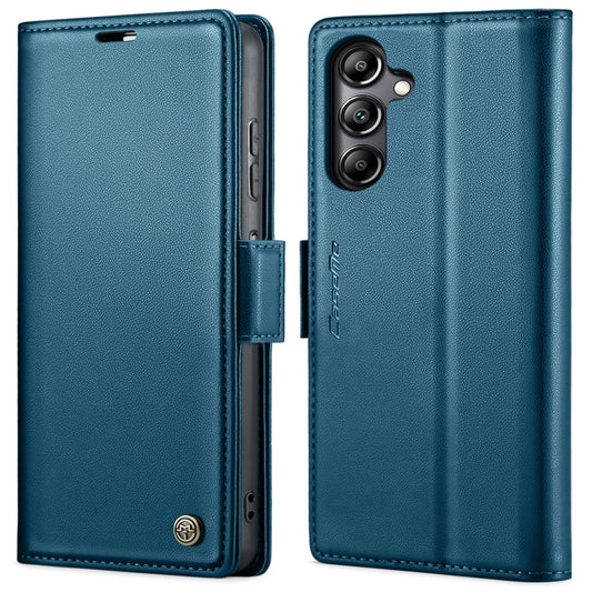 For Samsung Galaxy A05s CaseMe 023 Butterfly Buckle Litchi Texture RFID Anti-theft Leather Phone Case(Blue) - Galaxy Phone Cases by CaseMe | Online Shopping South Africa | PMC Jewellery | Buy Now Pay Later Mobicred