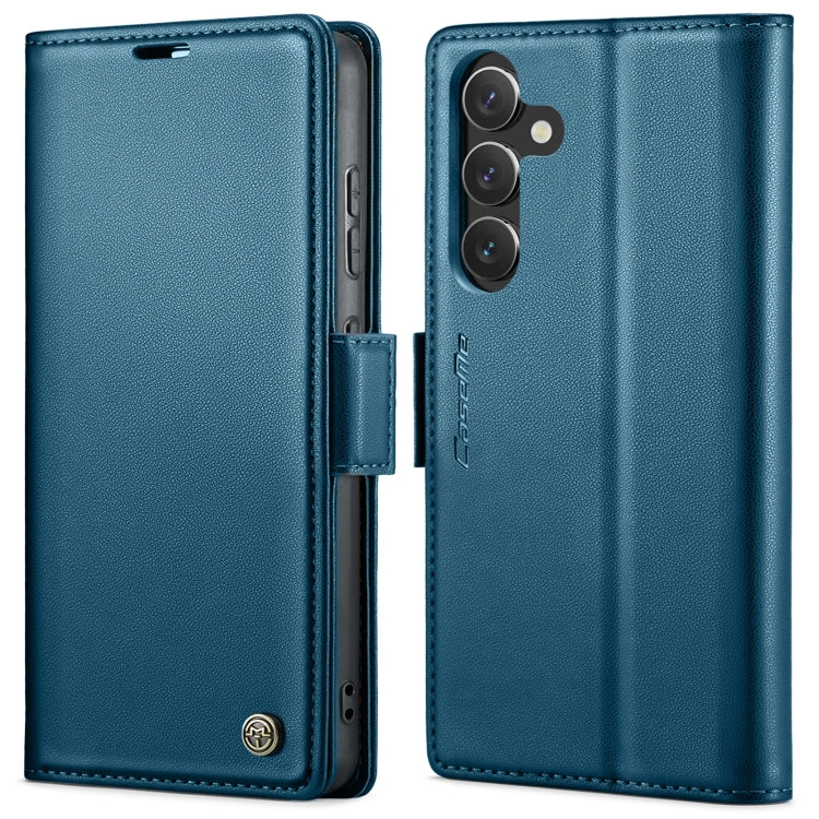 For Samsung Galaxy A55 CaseMe 023 Butterfly Buckle Litchi Texture RFID Anti-theft Leather Phone Case(Blue) - Galaxy Phone Cases by CaseMe | Online Shopping South Africa | PMC Jewellery | Buy Now Pay Later Mobicred