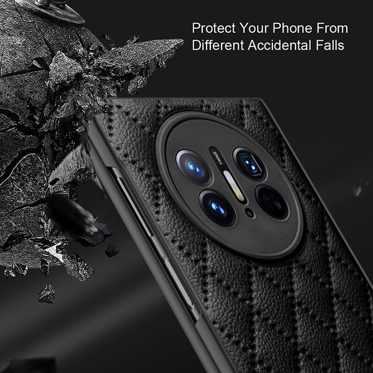 For Huawei Mate X3 Diamond Lattice Integrated Leather Phone Case(Green) - Huawei Cases by PMC TechLife | Online Shopping South Africa | PMC TechLife | Buy Now Pay Later Mobicred