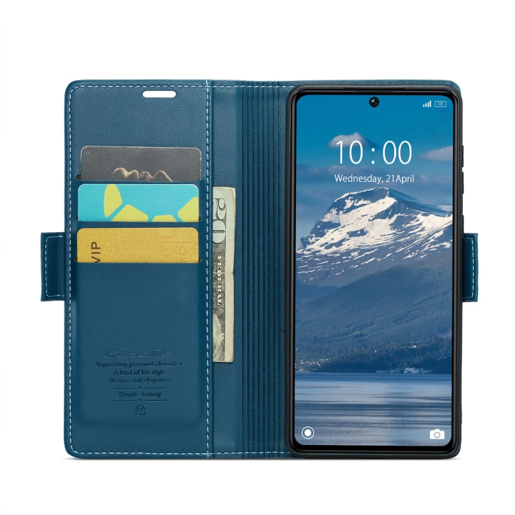 For Xiaomi Poco X6 5G CaseMe 023 Butterfly Buckle Litchi Texture RFID Anti-theft Leather Phone Case(Blue) - Xiaomi Cases by CaseMe | Online Shopping South Africa | PMC Jewellery | Buy Now Pay Later Mobicred