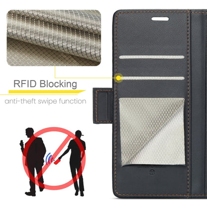 For Xiaomi Redmi Note 13 4G CaseMe 023 Butterfly Buckle Litchi Texture RFID Anti-theft Leather Phone Case(Black) - Xiaomi Cases by CaseMe | Online Shopping South Africa | PMC Jewellery | Buy Now Pay Later Mobicred