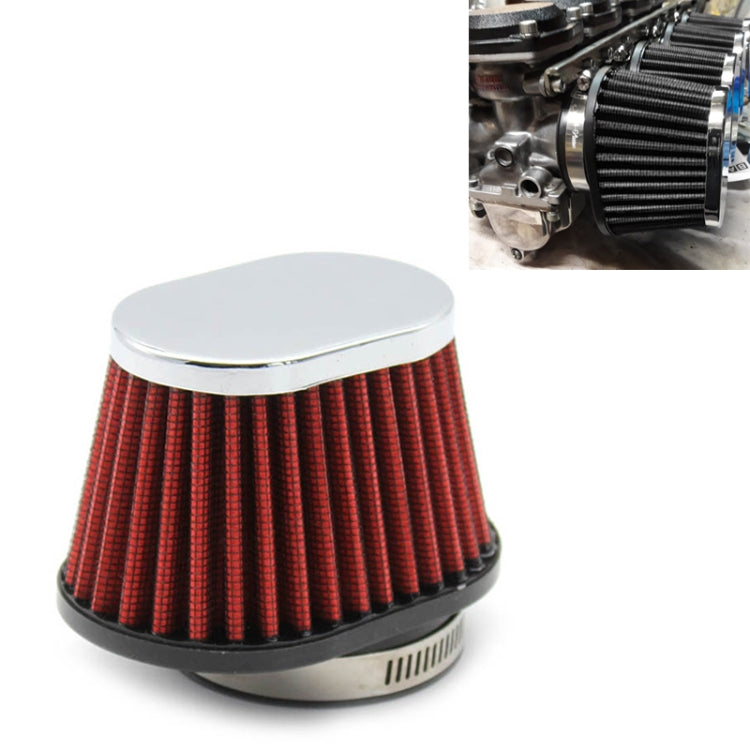 51mm XH-UN073 Mushroom Head Style Car Modified Air Filter Motorcycle Exhaust Filter(Red) - free shipping - PMC TechLife - Order now!