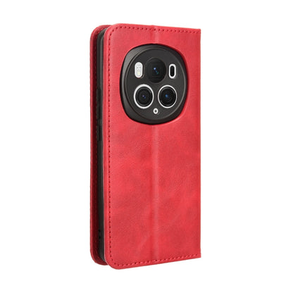 For Honor Magic6 Pro 5G Magnetic Buckle Retro Texture Leather Phone Case(Red) - Honor Cases by PMC Jewellery | Online Shopping South Africa | PMC Jewellery | Buy Now Pay Later Mobicred