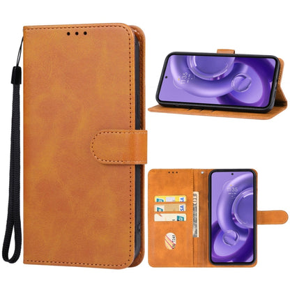 For Motorola Edge 40 Neo Leather Phone Case(Brown) - Motorola Cases by PMC Jewellery | Online Shopping South Africa | PMC Jewellery | Buy Now Pay Later Mobicred