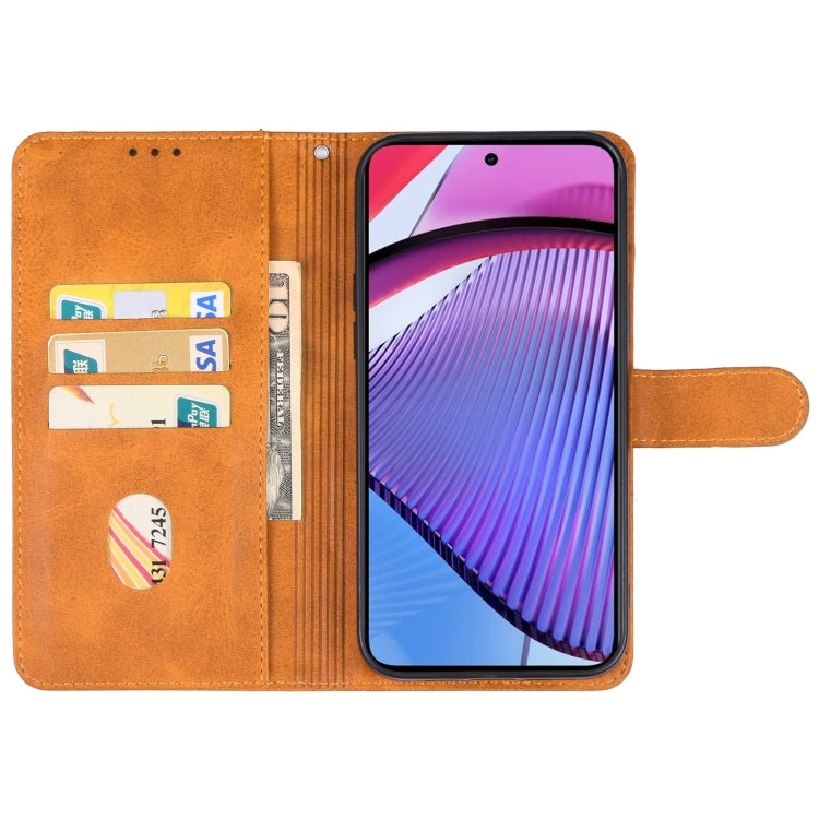 For Motorola Moto G Power 5G 2024 Leather Phone Case(Brown) - Motorola Cases by PMC Jewellery | Online Shopping South Africa | PMC Jewellery | Buy Now Pay Later Mobicred