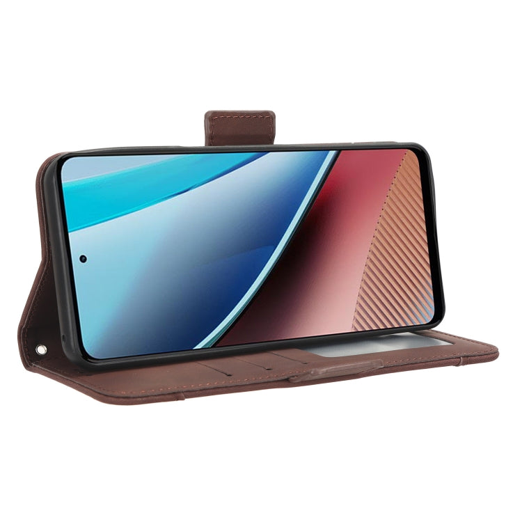 For Motorola Moto G Stylus 5G 2023 Skin Feel Calf Texture Card Slots Leather Phone Case(Brown) - Motorola Cases by PMC Jewellery | Online Shopping South Africa | PMC Jewellery | Buy Now Pay Later Mobicred