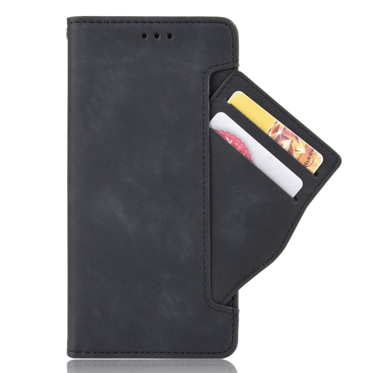 For Motorola Moto G52J 5G Skin Feel Calf Texture Card Slots Leather Phone Case(Black) - Motorola Cases by PMC Jewellery | Online Shopping South Africa | PMC Jewellery | Buy Now Pay Later Mobicred