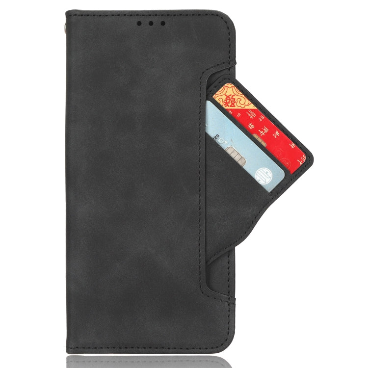 For Motorola Moto G53 / G13 Skin Feel Calf Texture Card Slots Leather Phone Case(Black) - Motorola Cases by PMC Jewellery | Online Shopping South Africa | PMC Jewellery | Buy Now Pay Later Mobicred