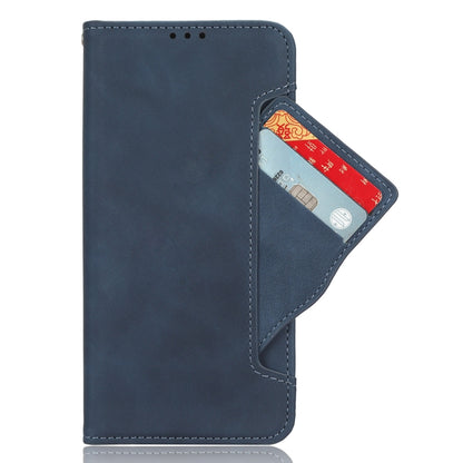 For Motorola Moto G04 / G24 Skin Feel Calf Texture Card Slots Leather Phone Case(Blue) - Motorola Cases by PMC Jewellery | Online Shopping South Africa | PMC Jewellery | Buy Now Pay Later Mobicred