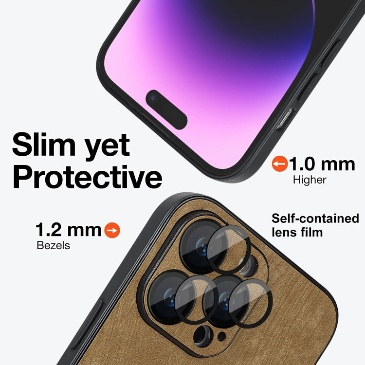 For iPhone 13 Skin Feel Leather MagSafe Magnetic Phone Case(Brown) - iPhone 13 Cases by PMC TechLife | Online Shopping South Africa | PMC TechLife