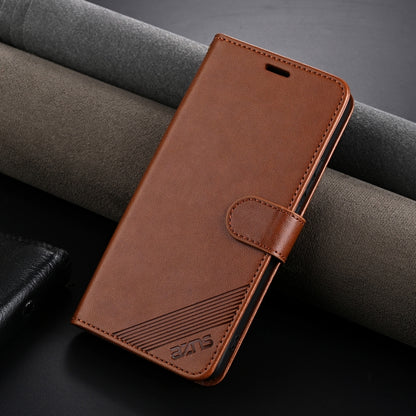 For vivo S18 AZNS Sheepskin Texture Flip Leather Phone Case(Brown) - vivo Cases by AZNS | Online Shopping South Africa | PMC Jewellery | Buy Now Pay Later Mobicred