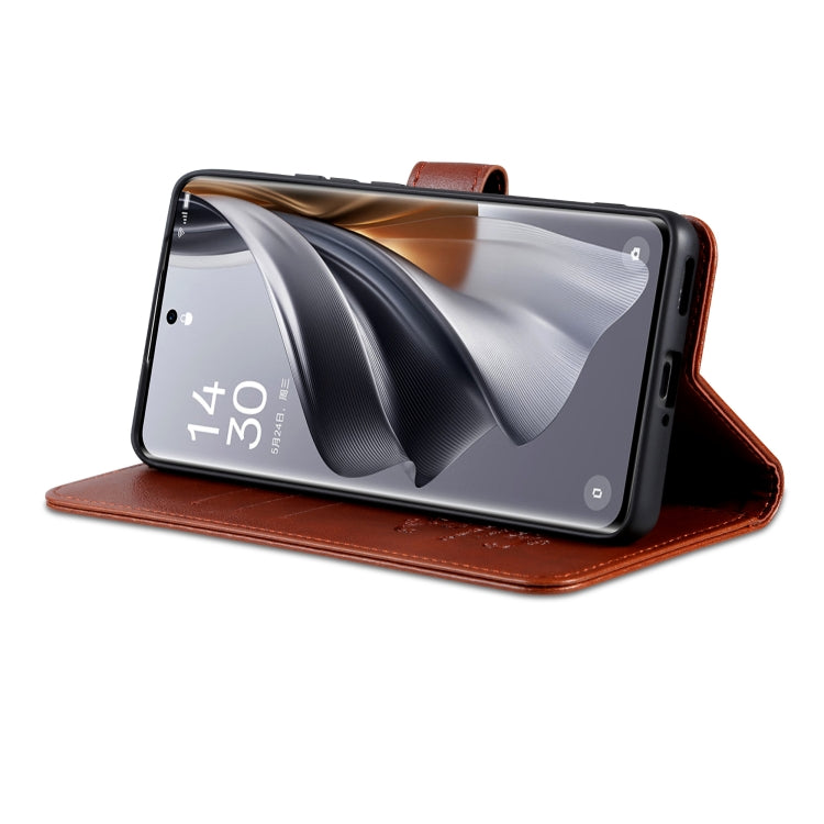 For vivo S18 AZNS Sheepskin Texture Flip Leather Phone Case(Brown) - vivo Cases by AZNS | Online Shopping South Africa | PMC Jewellery | Buy Now Pay Later Mobicred