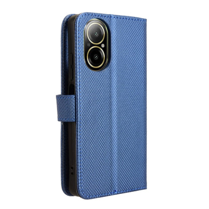 For Realme C67 4G Diamond Texture Leather Phone Case(Blue) - C67 Cases by PMC Jewellery | Online Shopping South Africa | PMC Jewellery | Buy Now Pay Later Mobicred