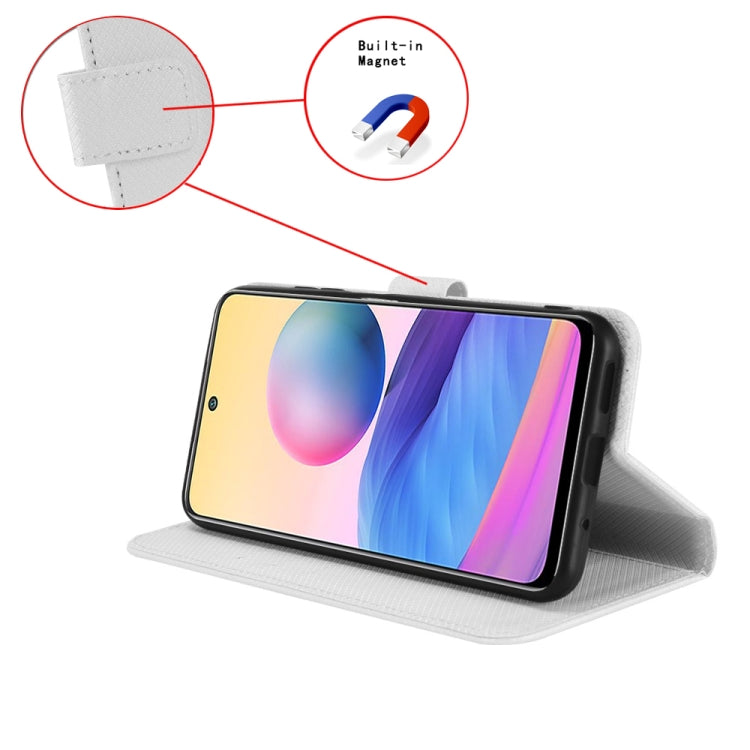 For Google Pixel 9 Pro Diamond Texture Leather Phone Case(White) - Google Cases by PMC TechLife | Online Shopping South Africa | PMC TechLife | Buy Now Pay Later Mobicred
