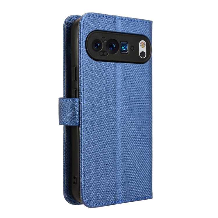 For Google Pixel 9 Diamond Texture Leather Phone Case(Blue) - Google Cases by PMC TechLife | Online Shopping South Africa | PMC TechLife | Buy Now Pay Later Mobicred