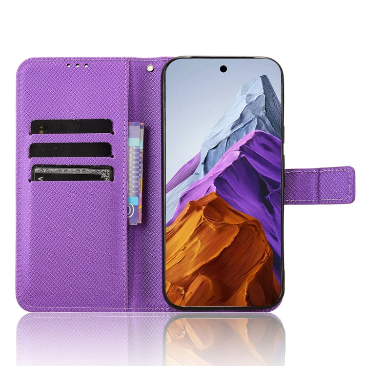 For Google Pixel 9 Diamond Texture Leather Phone Case(Purple) - Google Cases by PMC TechLife | Online Shopping South Africa | PMC TechLife | Buy Now Pay Later Mobicred