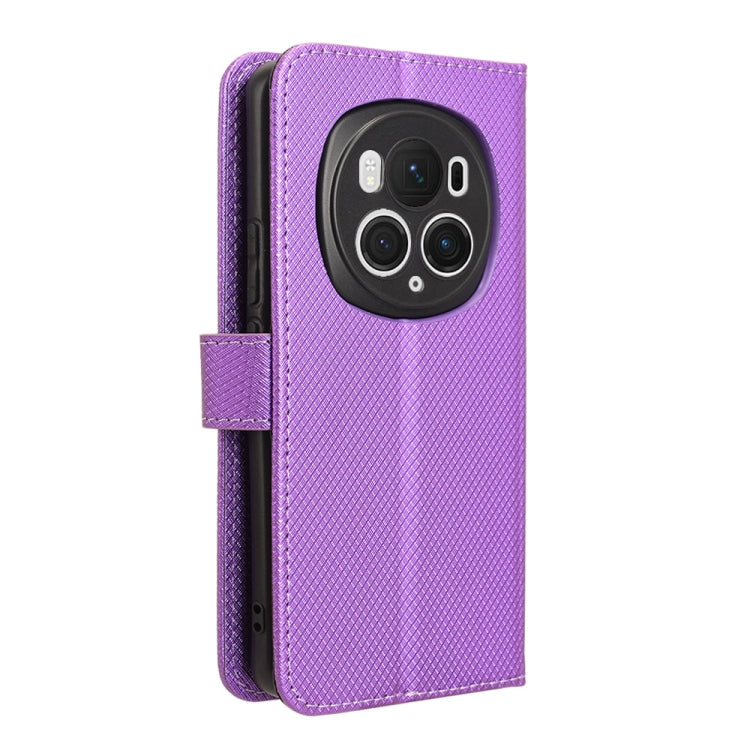 For Honor Magic6 Pro Diamond Texture Leather Phone Case(Purple) - Honor Cases by PMC Jewellery | Online Shopping South Africa | PMC Jewellery | Buy Now Pay Later Mobicred