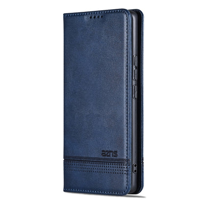 For Huawei Pura 70 Pro / 70 Pro+ Fine Hole AZNS Magnetic Calf Texture Flip Leather Phone Case(Dark Blue) - Huawei Cases by AZNS | Online Shopping South Africa | PMC Jewellery | Buy Now Pay Later Mobicred