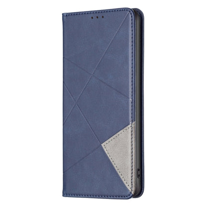 For Xiaomi Poco F5 5G / Redmi Note 12 Turbo Rhombus Texture Magnetic Leather Phone Case(Blue) - Xiaomi Cases by PMC Jewellery | Online Shopping South Africa | PMC Jewellery | Buy Now Pay Later Mobicred