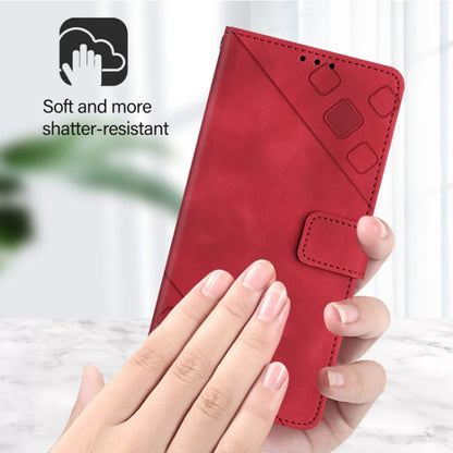 For Xiaomi Redmi K70 / K70 Pro Skin Feel Embossed Leather Phone Case(Red) - K70 Cases by PMC Jewellery | Online Shopping South Africa | PMC Jewellery | Buy Now Pay Later Mobicred