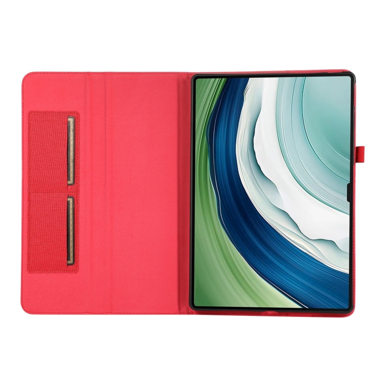 For Huawei MatePad Pro 13.2 Fabric Leather Tablet Case(Red) - Huawei by PMC TechLife | Online Shopping South Africa | PMC TechLife | Buy Now Pay Later Mobicred