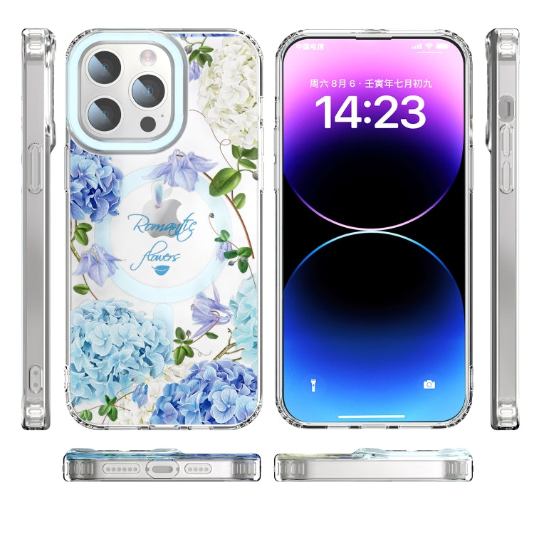 For iPhone 12 Pro Max MagSafe Magnetic TPU Phone Case(Small Floral) - iPhone 12 Pro Max Cases by PMC TechLife | Online Shopping South Africa | PMC TechLife