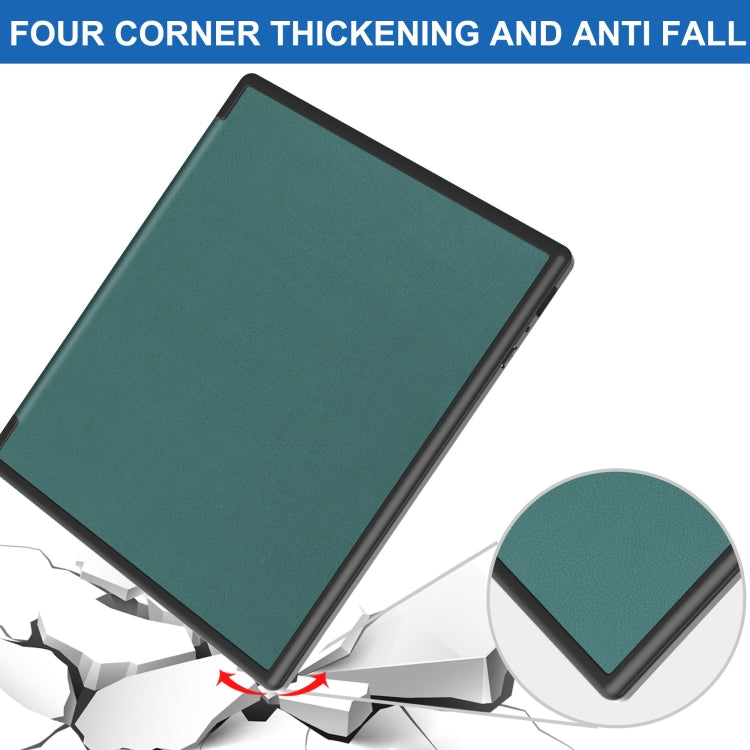 For Kobo Elipsa 2E Solid Color Deformation TPU Leather Smart Tablet Case(Green) - Others by PMC TechLife | Online Shopping South Africa | PMC TechLife | Buy Now Pay Later Mobicred