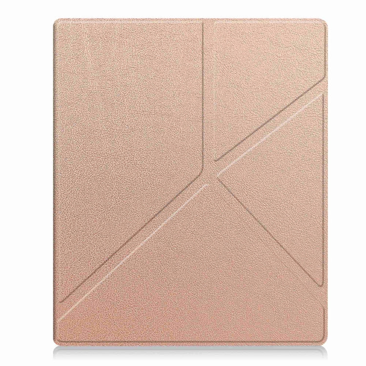For Kobo Elipsa 2E Solid Color Deformation TPU Leather Smart Tablet Case(Rose Gold) - Others by PMC TechLife | Online Shopping South Africa | PMC TechLife | Buy Now Pay Later Mobicred