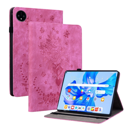 For Huawei MatePad Pro 11 2022 Butterfly Rose Embossed Leather Tablet Case(Rose Red) - Huawei Cases by PMC Jewellery | Online Shopping South Africa | PMC Jewellery | Buy Now Pay Later Mobicred