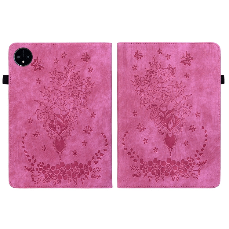 For Huawei MatePad Pro 11 2022 Butterfly Rose Embossed Leather Tablet Case(Rose Red) - Huawei Cases by PMC TechLife | Online Shopping South Africa | PMC TechLife | Buy Now Pay Later Mobicred